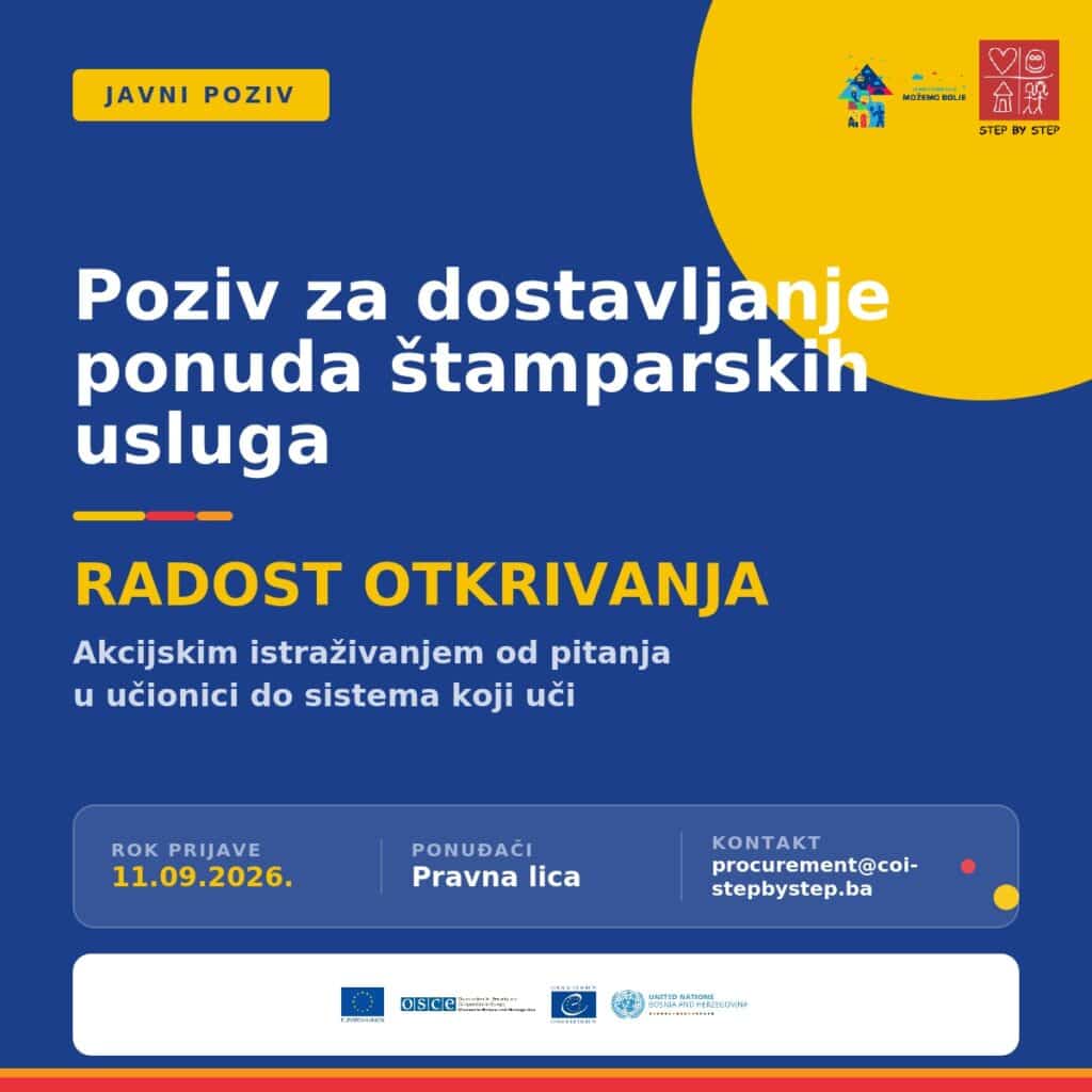 Poziv za dostavljanje ponuda štamparskih usluga